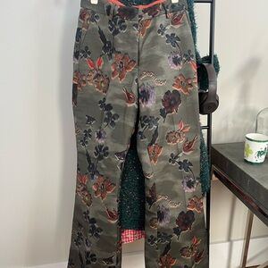 Scotch & Soda Green Floral Men's Chinos